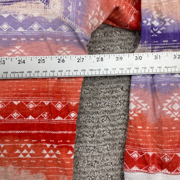 Panhandle Hoodie Women Size 3X Orange Purple White Western Colorful Multicolor - Picture 5 of 6